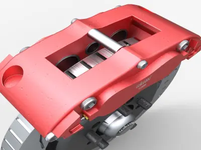 Wilwood Disc Brake Kit 140-15305-DR High Poly 3D model