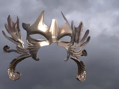 Baroque Hera Mask Ball 3D model