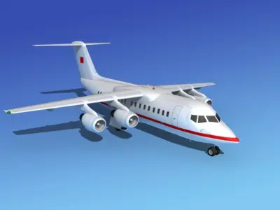 BAe 146-200 Bahrain 3D model