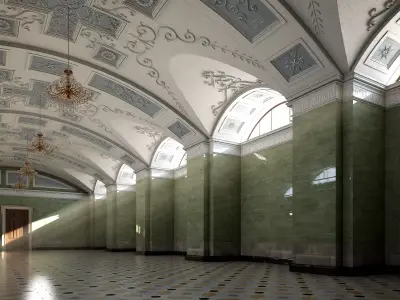 Marble Hall 3D model