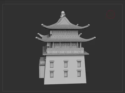 Gandan Monastery - Mongolia 3D model