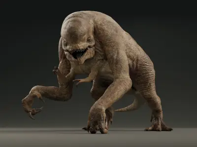 Jurassic World Rebirth Distortus Rex Low-poly 3D model