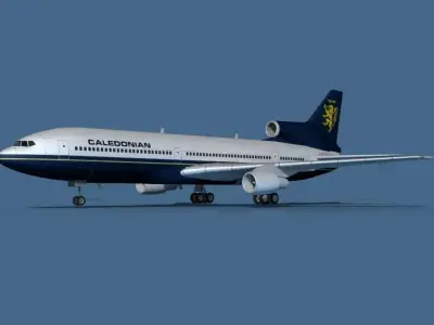 Lockheed L-1011-50 Caledonian 3D model