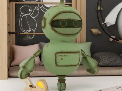 toys and furniture set 3D model