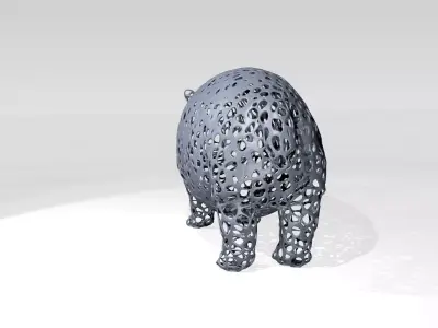 Hippo Voronoi 3D model