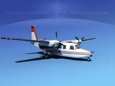 Rockwell Aero Commander 560 V13 3D model