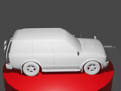 ISUZU Bighorn 3 1 Diesel Without Texture Free 3D model