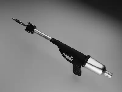 Fusil Harpon Sous-Marin Vintage 3D model