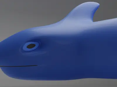 Shark Floatie Low-poly 3D model