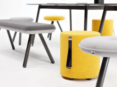 Meeting Table Set - NET WORK PLACE by Koenig Neurath 3D model