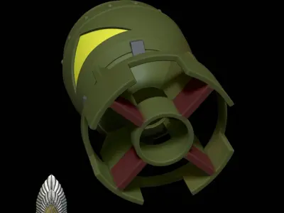 Fallout Fatman Lamp 3d digital download 3D print model