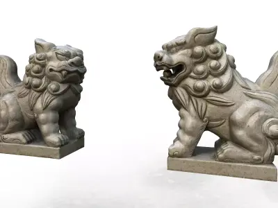 Japanese Komainu 3D model