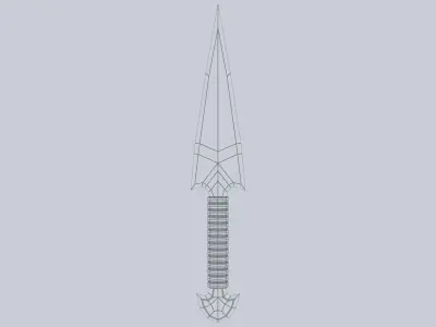 Kunai Low-poly 3D model