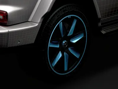 Mercedes Benz EQG 2022 wheel 3D model