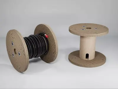 Industrial Cable Reel 3D model