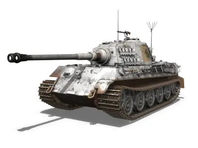 Panzerbefehlswagen Tiger - Ausf B - III 3D model