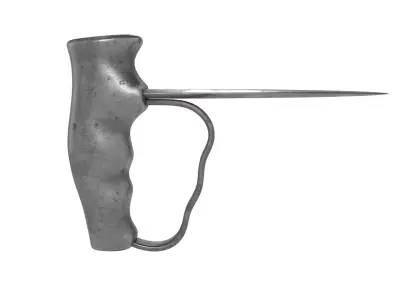 British WWI Robbins of Dudley Push Dagger Low-poly 3D model
