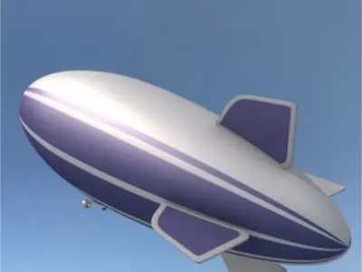 Blimp hot air balloon 3D model
