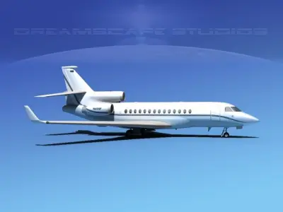 Dassault Falcon 7X V19 3D model