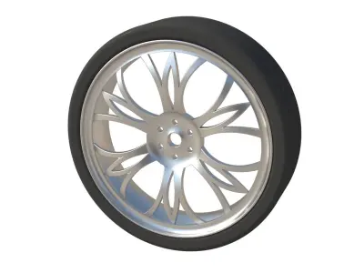 tire wheel 3D model