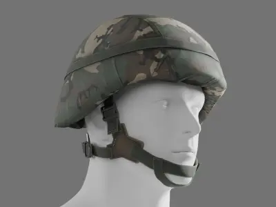 Military Combat Helmet PASGT Low-poly 3D model