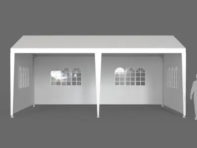 Event Tent 6x3 Meters 3D model