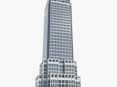High-rise Office Building 01 Low-poly 3D model