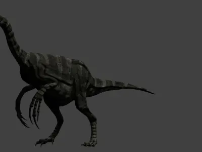 Therizinosaurus dinosaur Low-poly 3D model