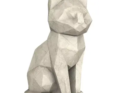 Low Poly Cat 3D model
