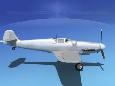 Messerschmitt BF-109 Bare Metal 3D model