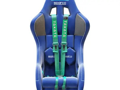 sparco pro 2000-martini racing-racing seat 3D model