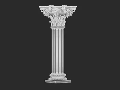 15 Classic Architecture Column 3D model