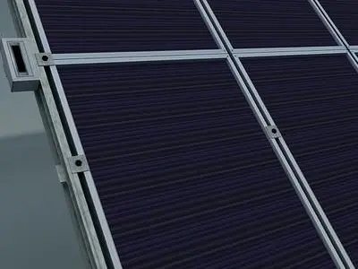 SOLAR set 1 panel Low-poly 3D model