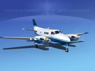 Beechcraft King Air C100 V06 3D model