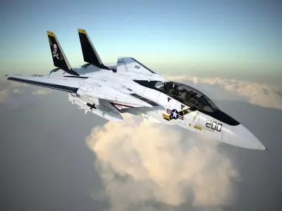 F-14A Tomcat VF-84 Jolly Rogers 1977 3D model