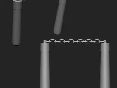 Weapons Collection IMM Brush Pack in One 15 3D model