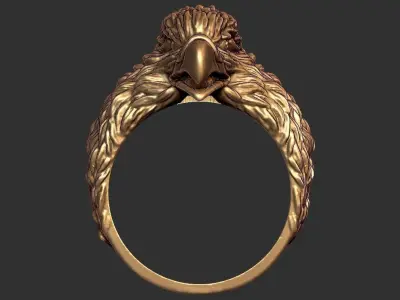 Eagle Ring 3D print model 7