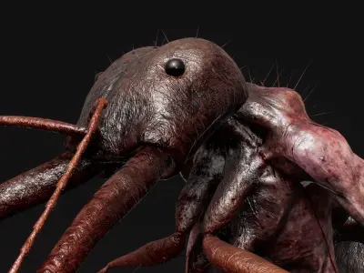 Mutant Ant - Horror Insects Collection Low-poly 3D model