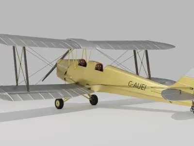 De Havilland Tigermoth 3D model
