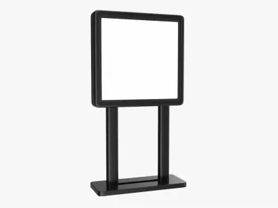 Advertising stand display mockup 11 3D model