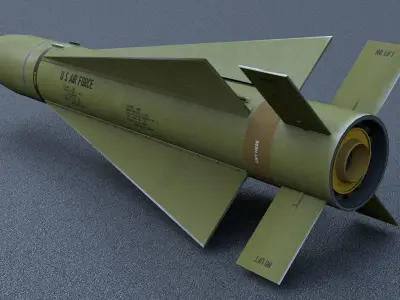 AGM 65D Maverick Air to Ground Missile Low-poly 3D model