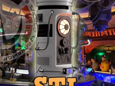 Galaxys Edge Cantina Center Piece Prop 3D Print STL File 3D print model