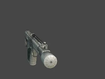 RN227 Probable New Service Rifle Of US Army Low-poly 3D model