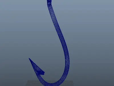  Fishing Hook 3D model