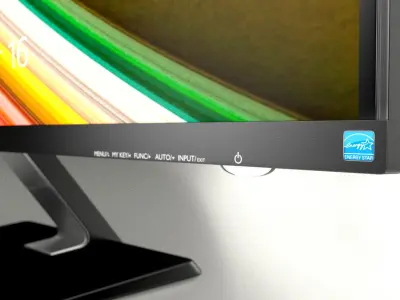 LCD Monitor LG 23 3D model