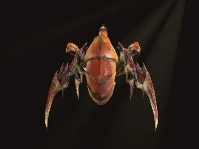 dreadful beetle Low-poly 3D model