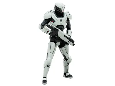 CYBORG SOL-20 Rigged for Unreal Engine - Unity - MIXAMO 3D model
