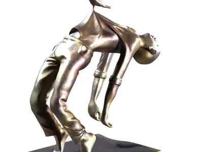 Ascension Man Spirit as Bird Lifting Body 758 3D model