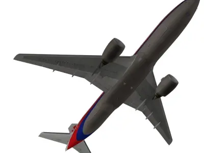 Boeing 777-200ER Malaysia Airlines 3D model
