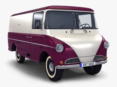 Generic Retro Cargo Van M 2 3D model